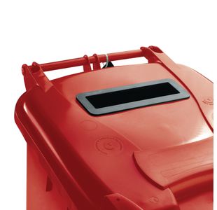 Confidential Waste Wheelie Bin 120 Litre Red 377902
