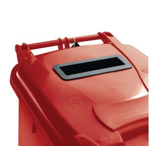 Confidential Waste Wheelie Bin 240 Litre Red 377909