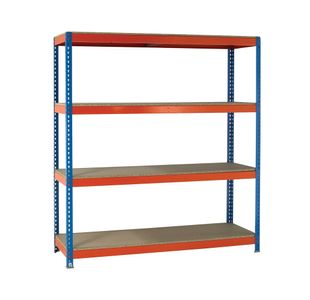 VFM Orange/Zinc Heavy Duty Boltless Shelving 379031