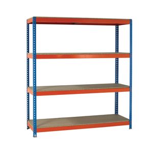 VFM Orange/Zinc Heavy Duty Painted Shelving Unit 379051