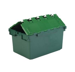 VFM Green Plastic Picking Container with Lid 374370