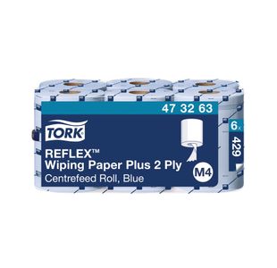 Tork Reflex M4 Centrefeed Tissue 2-Ply 150m Blue (Pack of 6) 473263