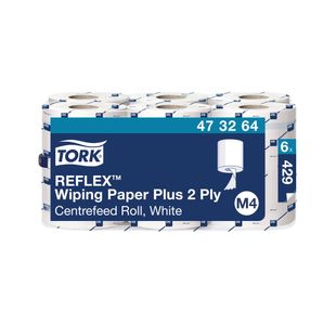 Tork Reflex M4 Centrefeed Roll 2-Ply 150m White (6 Pack) 473264