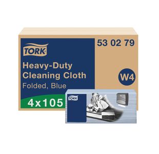 Tork Heavy Duty Cleaning Cloth 105 Sheets (Pack of 4) 530279