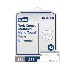 Tork Xpress Universal Z-Fold Multifold Hand Towel 2-Ply White (Pack of 4266) 150298