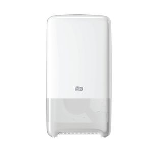 Tork T6 Twin Mid-Size Toilet Roll Dispenser White 557500