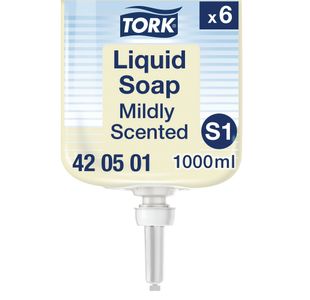 Tork Mild Liquid Hand Soap Refill S1 1 Litre (Pack of 6) 420501