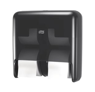 Tork OptiServe Coreless 4-Roll Toilet Roll Dispenser Black 558052