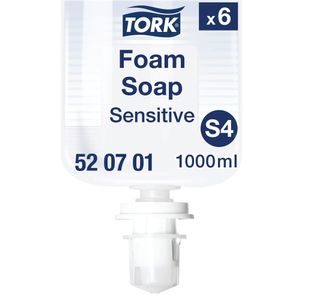 Tork Extra Mild Foam Hand Soap S4 Refill 1 Litre (Pack of 6) 520701