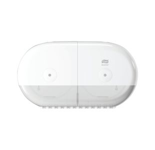 Tork T9 SmartOne Twin Mini Toilet Paper Dispenser White 682000
