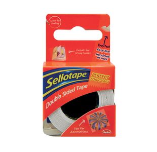 Sellotape Double Sided Tape 15mmx5m (12 Pack) 1445293