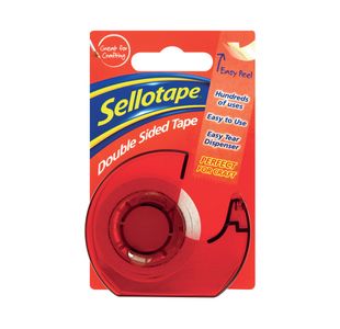 Sellotape Double Sided Tape and Dispenser 15mm x 5m 1766008