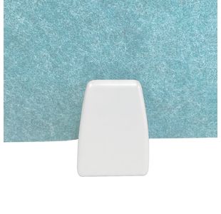 5 Star PET Udesk Edge Fxd Scrn Hldr Pair for Dmount Scrn Wht SF1004355