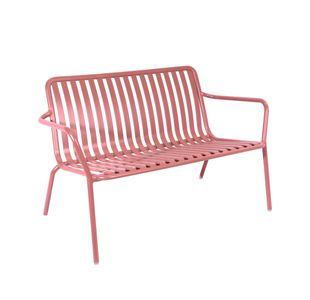 Lark Two Seater Low Bench Aluminium Brick Dust 1043452ND