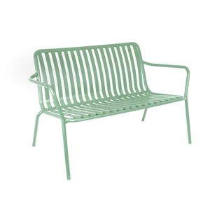 Lark Two Seater Low Bench Aluminium Fair Green 1043456ND