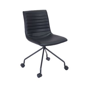 5 Star Striva Office Chair No Arms Polyurethane Black SF1041063