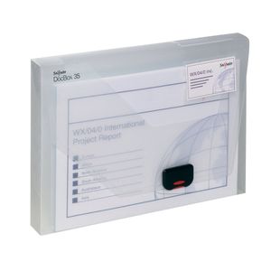Snopake 35mm Capacity Document Box A4 Clear 12861