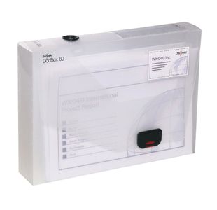 Snopake 60mm Capacity Document Box A4 Clear 12871