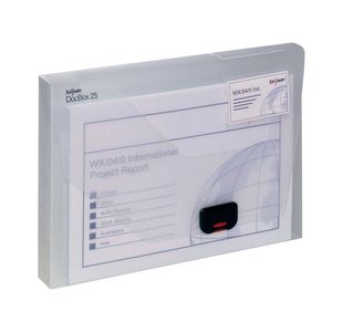 Snopake 25mm Capacity Document Box A4 Clear 12849