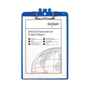 Snopake Clipboard with Pen Holder A4 Blue 15886