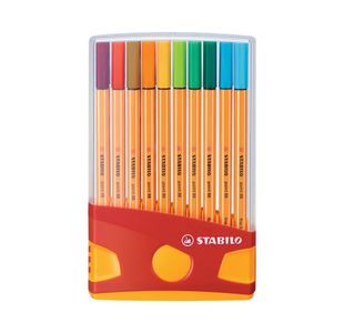 Stabilo Point 88 Fineliner Pen Colorparade Assorted (Pack of 20) 8820-03