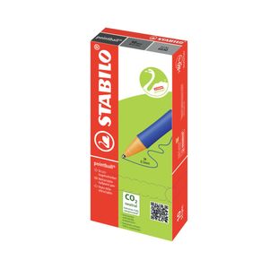 Stabilo Pointball Retractable Ballpoint Pen Blue (Pack of 10) 6030/41