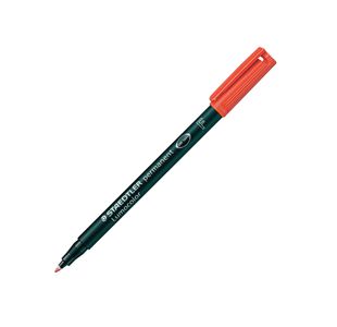 Staedtler Lumocolour Universal Pen Permanent Fine Red (10 Pack) 318-2