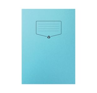 Silvine Rcyc Exercise Book 7mm Square 64 Pg A4 Blue Pack of 10 EXRE104