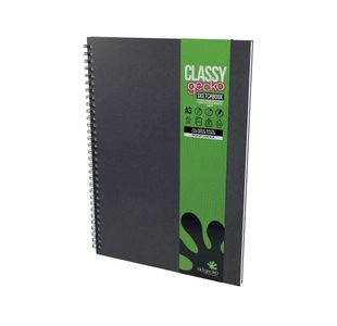 Classy Gecko All Media Wirebound Sketchbook Portrait 40Sheet A3 GEC104