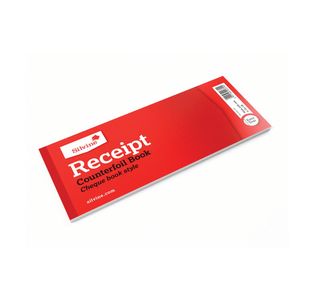 Silvine Receipt Book with Counterfoil 80x202mm (36 Pack) 233