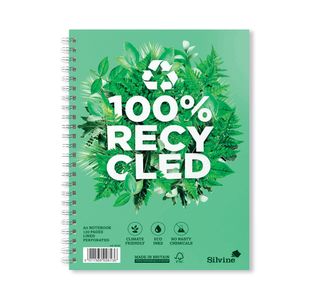 Silvine Premium Recycled Wirebound Notebook A5 (Pack of 5) R103