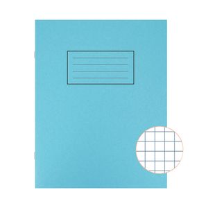 Silvine Exercise Book 7mm Squares 229x178mm Blue (Pack of 10) EX106