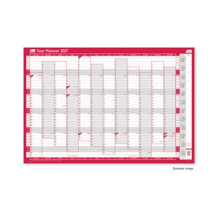 Sasco Year Planner Vertical Unmounted 2027 2410290
