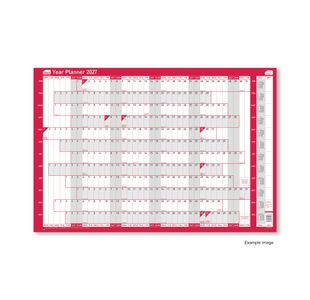 Sasco Year Planner Compact Landscape Unmounted 2027 2410291