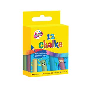 Artbox Colour Chalks in Hanging Box Assorted x12 Pack of 12 1209