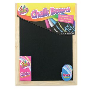 Chalk Board Set With Chalk Board Chalks And Eraser (Pack of 12) 5249