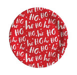 Contemporary Christmas Party Paper Plates x6 Pack of 12 X9983B