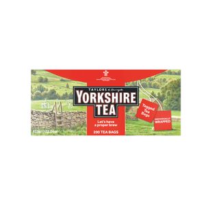 Yorkshire Tea Tagged and Enveloped Tea Bags (Pack of 200) 1341