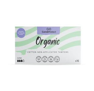 Care and Protect Organic Non Applicator Tampons Super (Pack of 192) 6450