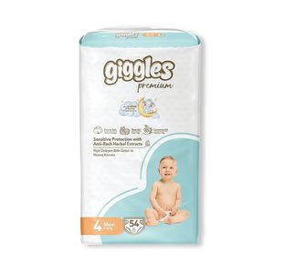 Giggles Maxi Nappies 7-18kg Jumbo (Pack of 54) 2103