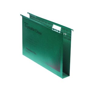 Rexel Crystalfile Extra 30mm Lateral File Green (Pack of 25) 70640