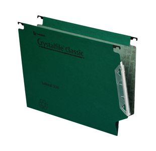 Rexel Crystalfile Classic 15mm Lateral File Green (Pack of 50) 70670