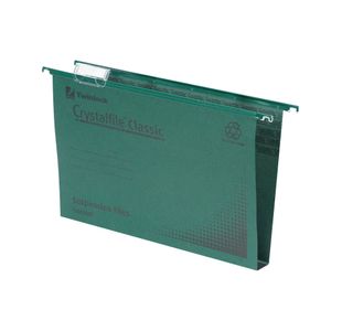 Rexel Crystalfile Classic Suspension File 30mm Green (Pack of 50) 78041