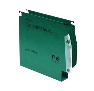 Rexel CrystalFile Classic 30mm Lateral File Green (Pack of 50) 78654