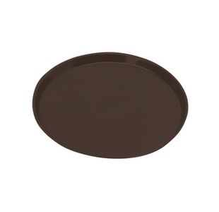 Serving Tray Round Polycarbonate H22 x D355mm Brown PT1400