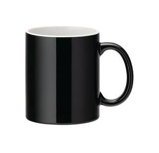 Utopia Pure White Straight Sided Mug 12oz Black (Pack of 12) E90038-00-B01012