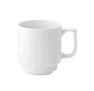 Pure White Stacking Mug 10oz (Pack of 6) E90028-B06036