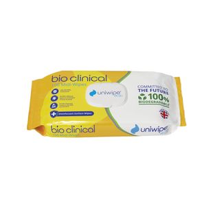 Uniwipe Bio Clinical Midi Wipes Biodegradable Wipes (Pack of 100) 1081