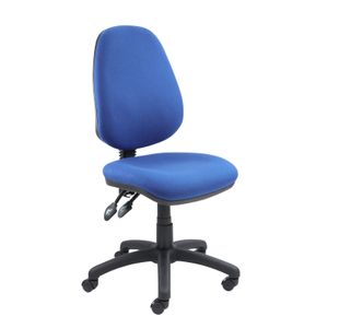 Vantage 100 2 lever PCB operators chair with no arms - blue