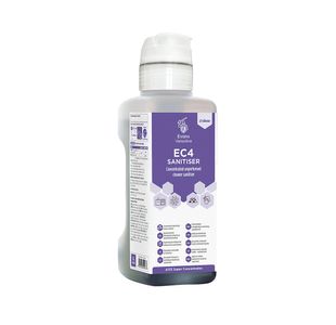 Evans EC4 Conc Unperfumed Sanitiser + Dose Cap 1L Pack of 4 A133AEV